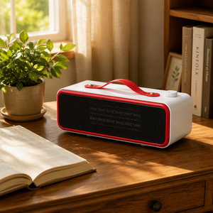 Calentador Eléctrico PTC de Escritorio para Interiores, 700W, Plástico, <span class=keywords><strong>Silencioso</strong></span>, <span class=keywords><strong>Bajo</strong></span> <span class=keywords><strong>Consumo</strong></span> de Energía, con Control Remoto, para Oficina y Hogar - Product Image 1
