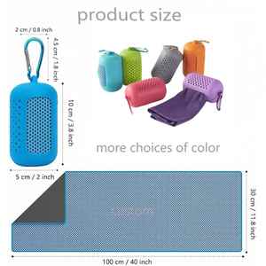 Toalla Deportiva de Microfibra Personalizada con Logotipo, de Secado Rápido, Absorbente de Sudor, Portátil, para Gimnasio, Aire Libre, Enfriamiento Rápido - Product Image 2
