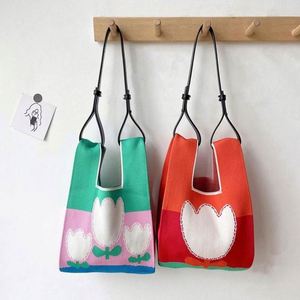 Bolso de Mano Tejido Estilo Japonés, Mini Bolso de Muñeca de Ganchillo para Mujer - Product Image 3