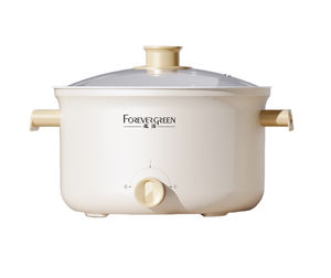 Casserole électrique pour 2 à 4 personnes, poêle à frire, cuiseur à ramen électrique avec revêtement céramique antiadhésif de qualité alimentaire saine - Product Image 1