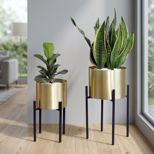 โลหะดอกไม้หม้อตกแต่งแจกันเหล็กขนาดใหญ่ขาตั้งดอกไม้ตกแต่งบ้าน - Product Image 3