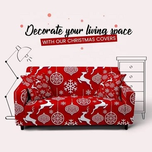 <span class=keywords><strong>Funda</strong></span> de <span class=keywords><strong>Sofá</strong></span> Moderna con Estampado Geométrico Navideño, de Alta Calidad, Elástica, Lavable a Máquina, Gran Venta - Product Image 2