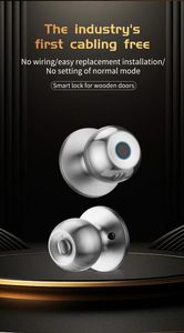 กุญแจล็อคประตูอัจฉริยะ TUYA APP กันน้ำ วัสดุอลูมิเนียมอัลลอยด์ ปลดล็อคได้หลายวิธีด้วยลายนิ้วมือ รหัสผ่าน บัตร และกุญแจ สำหรับประตูไม้ - Product Image 3