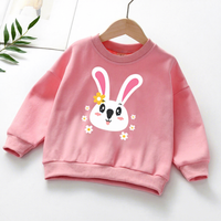 Sweat-shirt à col rond pour femmes, motif de dessin animé, manches longues, pull décontracté pour femmes, automne printemps, vente en gros