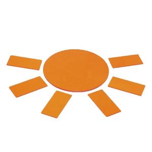 Filtres passe-bande en verre coloré, filtres optiques en verre orange - Product Image 3