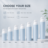 Flacon pompe sans air personnalisé en PP 30ml 50ml 80ml 100ml 120ml 150ml 200ml pour emballage cosmétique et lotion de soin