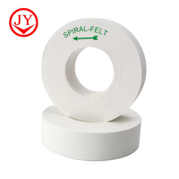 Meule abrasive pour verre/meule de polissage en laine/meule de polissage en feutre en spirale pour machine à biseauter et à déligner le verre
