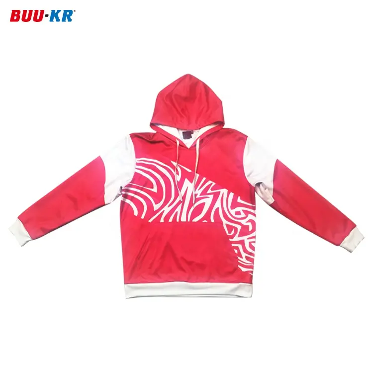 Buker Plus Size Men'S Hoodies Sweatshirts Wholesale Polyester Vintage Pullover Customize Logo All Over Print Sublimation Hoodie