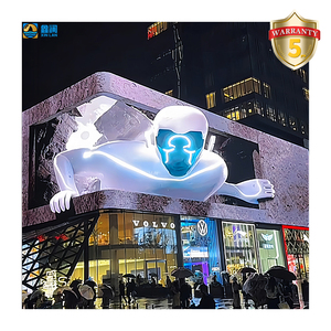 Écran LED 3D Extérieur à Vision Directe, Panneau d'Affichage Vidéo Moderne, Mur Vidéo Publicitaire Étanche, Entretien Facile, Aluminium Moulé Sous Pression, Pour Place Publique - Product Image 1