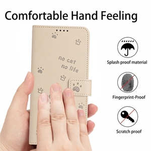 เคสหนังลายแมวมีกระเป๋าเงินพร้อมช่องใส่บัตรเคสป้องกันแบบพับตั้งได้สำหรับ Xiaomi redmi Note 14 4G poco X7 <span class=keywords><strong>Pro</strong></span> 5g - Product Image 5