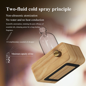 Difusor frío de madera maciza anhidra de Malasia 2024, difusores de oro de aceite esencial sin agua con Cable USB - Product Image 3