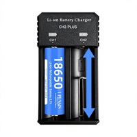 شاحن بطاريات ليثيوم CH2-PLUS عابر للحدود 18650/21700 بجهد 37 فولت/42 فولت، بمنفذين من نوع C، شحن ذكي مستقل وسريع، صنع في الصين