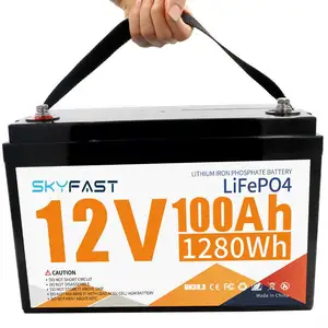 Batteria agli ioni di litio di alta qualità LCD Deep Cycle 2000 + Cycles 32700 batteria al litio 12v 200Ah Lifepo4 per veicoli elettrici