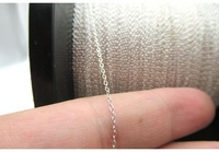 Chaîne en argent sterling S925 de haute qualité, chaîne à maillons en câble, semi-finie, pour la fabrication de bijoux DIY pour hommes et femmes