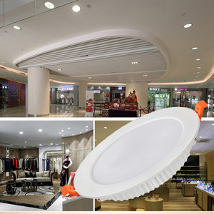 Lámpara LED Comercial Empotrable en Techo, Redonda, Negra, 4100K, Alimentación CA, 50000 Horas de Vida Útil, IP20, Aluminio, Regulable - Product Image 4
