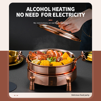 2025 nouveau en acier inoxydable chauffe-plats équipement de Buffet marmite poêle à alcool chauffe-aliments hôtel Restaurant équipement de restauration