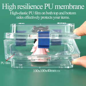 Boîte de présentation flottante 3D en plastique transparent SUNSHING, réutilisable, OEM ODM, étui de rangement à membrane pour bijoux, montres et objets de collection - Product Image 2