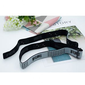 New Glow in Dark Reflective Heat Printing Jacquard High Elastic Band Headlamp <b>Strap</b> With <b>Adjustable</b> Buckle for Outdoor - Product Image 5