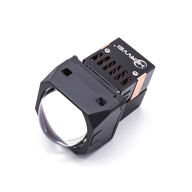 HENVVEI 1.5inch Mini Bi Led Laser Projector Lens Matrix Module 50w 6000K  Easy Installation High Low Beam Car Headlight Headlamp