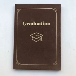 Porte-documents de diplôme en velours bleu vert personnalisé de luxe avec logo pour la remise des diplômes - Product Image 3