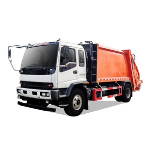 2025 ban nhạc mới Isuzu Giga 15cbm Thùng rác máy nén rác xe tải phía sau Bộ tải an toàn hoạt động thu gom rác xe tải - Product Image 1