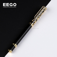 Stylos Gel Dorés Personnalisés en Métal de Luxe pour Bureau, avec Logo Personnalisé, Pointe 0.5, Coffret Cadeau de Marques, Vente en Gros