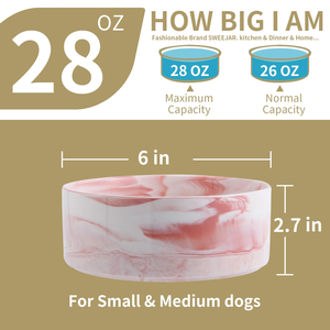 New Design Pet Food Bowl 400ml 850ml Pet Feeding With Wood <b>Stand</b> Bowl Ceramic Dog <b>Cat</b> Bowl - Product Image 3