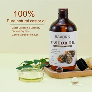 Großhandel natürliches Haarwuchs öl Haarpflege Rosmarin Bio-Rizinusöl kalt gepresstes hexan freies Bulk Jamaican Black Castor Oil