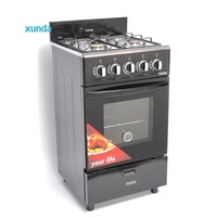 Cuisinière à gaz Xunda 4 brûleurs avec plaque de cuisson et four à pâtisserie Gazinière et four à gaz