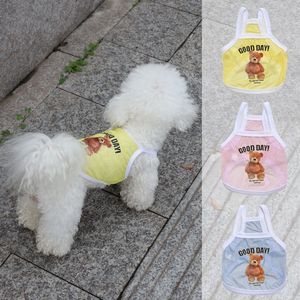 Chaleco de malla fresco de verano para mascotas, transpirable, con estampado de oso, para gatos y perros, tallas XS a 4XL - Product Image 1