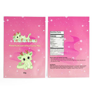 Bolsa de Mylar Personalizada con Impresión a Medida, Sellado de 3 Lados, Laminada con Papel de Aluminio, Sellado Térmico, para Muestras de Café, Té, <span class=keywords><strong>Chai</strong></span>, Latte y Mezclas - Product Image 5