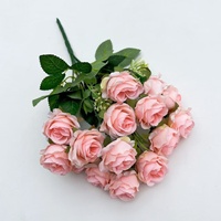 LUYI - Vente en gros de roses artificielles réalistes et écologiques en vrac, fleurs en soie violettes/bleues/roses/blanches/rouges pour fêtes et remises de diplômes