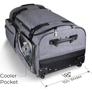 Free Sample 25 Inch Collapsible Dance Duffel <b>Bag</b> with <b>Garment</b> Rack Lightweight Costume <b>Travel</b> Luggage Duffel <b>Bags</b> - Product Image 5