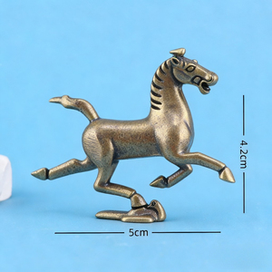 Articoli decorativi KI Tengqiao completamente placcati in rame, adatti per la decorazione di animali domestici, tè e articoli per la casa, in rame antico, oggetti artigianali da scrivania - Product Image 3