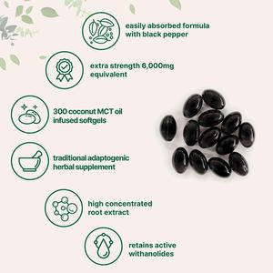 Amazon Sınır Ötesi Çok Satan Aşvaganda Güney Afrika Sarhoş Patlıcan Yumuşak Kapsül Yetişkinler İçin 60 Adet 2 Yumuşak Kapsül Günlük - Product Image 2