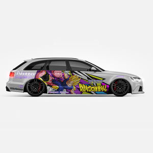 Vente en gros <span class=keywords><strong>Dragon</strong></span> <span class=keywords><strong>Ball</strong></span> Z DBZ Itasha Anime 10, habillage de voiture, film vinyle moulé, taille universelle, habillage de voiture, autocollant de voiture, design de film de voiture - Product Image 2
