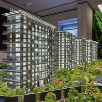 Fabricante, venta al por mayor, modelos de arquitectura en miniatura, modelo a escala 3D para arquitectura, modelo a escala de edificio de oficinas
