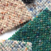 25 26 hiver nouveau manteau tissu en gros meilleur prix couleur douce confortable écailles de poisson brillant argenté laine Tweed tissu