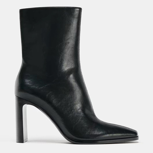 Petites bottines confortables à talon épais <span class=keywords><strong>pour</strong></span> femmes, style western, à bout carré, à enfiler - Product Image 5