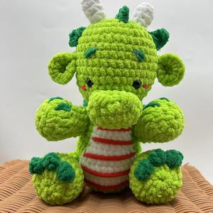 Gros Vert Couleur Main Crochet En <span class=keywords><strong>Peluche</strong></span> Fil Jouets Yeux De Sécurité <span class=keywords><strong>pour</strong></span> Enfants Amigurumi Animaux Personnalisés ou Poupées - Product Image 1