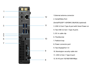 Barebone Tiny <span class=keywords><strong>Optiplex</strong></span> <span class=keywords><strong>3090</strong></span> Micro Desktop-PC 11. Generation Sauber Ohne Kratzer Klasse A Getestet Funktionsfähig - Product Image 5