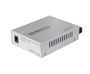Transceptor de Fibra Óptica Monomodo de Doble Fibra DC5V, 2 Puertos RJ45 10/100M + 1 Puerto Ethernet de Fibra Óptica SC 155M - Product Image 1