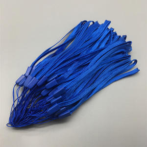 Cordones azul marino al por mayor para credenciales de identificación, cordones planos con <span class=keywords><strong>correa</strong></span> de un <span class=keywords><strong>solo</strong></span> lazo - Product Image 2