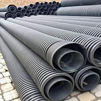 Tuyau de drainage en HDPE à double paroi ondulé de 18 pouces à l'intérieur lisse