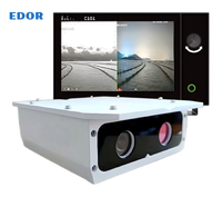 Cámara Térmica de Largo Alcance IP67 para Detección Costera Marina, Infrarroja PTZ con Pantalla Dual