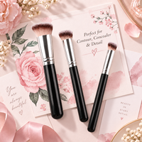 Ensemble de pinceaux de maquillage professionnels pour fond de teint, 3 pièces, pinceaux pour estomper les imperfections du visage