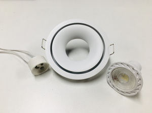Cadre de projecteur en alliage d'aluminium rond carré, blanc, encastré, <span class=keywords><strong>GU10</strong></span> GU5.3 COB, plafonnier, <span class=keywords><strong>spot</strong></span>, downlight - Product Image 3