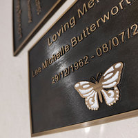Plaque commémorative personnalisée pour tombe, plaque en laiton 3D en relief avec photo personnalisée, effet vieilli, pour cimetières