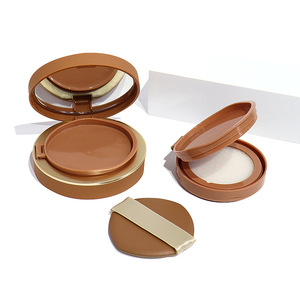 Boîtier compact marron premium 13g avec miroir et emballage séparé pour produits de maquillage – <span class=keywords><strong>Crème</strong></span> BB en coussin - Product Image 2