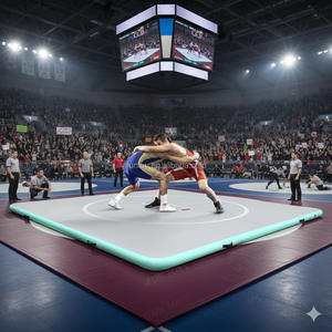 Colchoneta Inflable Portátil y Plegable para Gimnasio, Deportes, Lucha Libre, BJJ, Judo, Taekwondo, MMA, <span class=keywords><strong>Gimnasia</strong></span> y Otros Deportes - Product Image 3